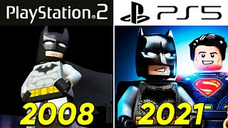 Evolution of LEGO BATMAN PlayStation Games (2008-2021)