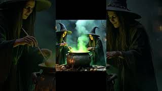 Witches Brewing a Spellbinding Potion in the Dark Forest! 🧙‍♀️✨ #halloweenshorts