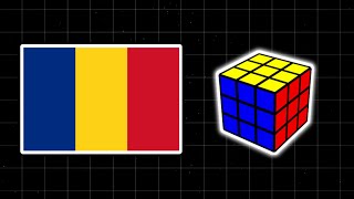 ROMANIA FLAG on the Rubik’s Cube 3x3 🇷🇴