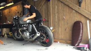 Test sound Triumph thruxton 900 Thailand