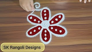 Dhanurmasam muggulu 🌸 3×2 dots rangoli 🌸 margazhi kolam 🌸 beginners daily rangoli design