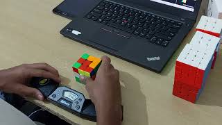 Rubik's cube solved in only 7.23 seconds by Rizwan khan # cubelelo