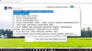 INPUT PENATAUSAHAAN PENERIMAAN DESA - Siskeudes 2021