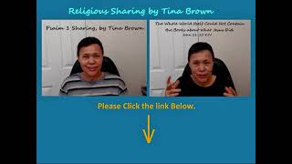 Links to religious sharing by Tina Brown.