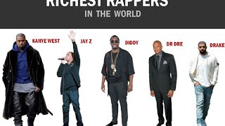 Top 10 Richest Rappers in the World (2023 #shorts #2023