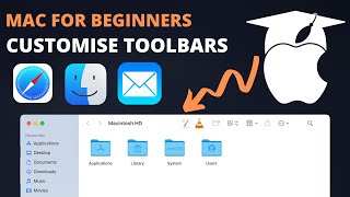 Mac for Beginners - Customise Toolbars on Safari, Finder, Mail, Pages, … (MacOS Big Sur)