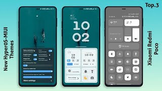 3 New HyperOS-MIUI Themes for Xiaomi,Redmi,Poco | 3 Best HyperOS-MIUI Themes