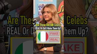 REAL Or FAKE Italian Celebrities With JUMO! How’d She Do? #shorts #italy  #celebrities #fake #pizza