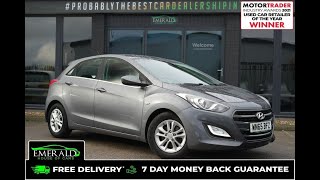 2015 65 HYUNDAI I30 1.6 CRDI SE BLUE DRIVE 5D 109 BHP/WN65 BFZ