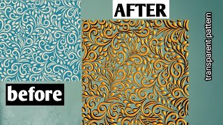 How To make a Transparent Pattern with High Resolution | photoshop Tutorial 2021 | #Shorts