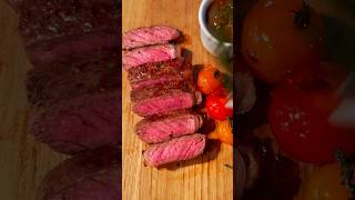 “Juicy, tender, and grilled to perfection – Strip Steak #beefsteak #beefrecipes #mushroomsauce