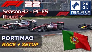 PSGL F1 22 Portimao - Race + Setup 💪