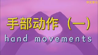 【中文学习】手部动作（一） hand movements