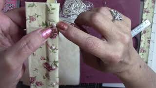 It's Wedding Time!  Mini Album Tutorial Binding with fabric