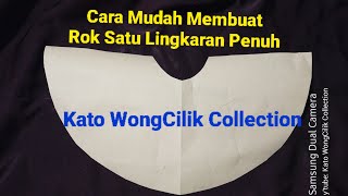 Cara Membuat Pola Rok Satu Lingkaran Penuh