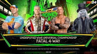 Cody Rhodes vs Randy Orton Vs Jhon Cena vs Uncle Howdy WWE Undipsuted Univershal Championship.