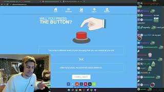 xQc plays Will you press the button? (Social dilemma)