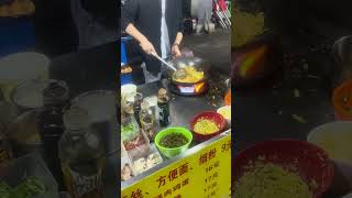 Street food ,stir fried noodles