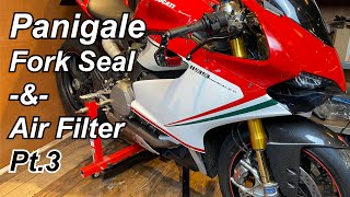 Ducati Panigale on a BUDGET Part 3 - Fork Seal and Air Filter