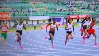 Video: Watch how Ghana's Janet Mensah books spot in Women's 200M final after finishing 2nd in 23.83s