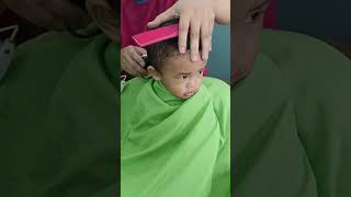 Zave's #haircut before #birthday｜#handsomeboy little #matteoguidicelli #shorts #youtubeshorts