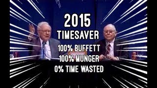 TIMESAVER EDIT - FULL Q&A Warren Buffett Charlie Munger 2015 Berkshire Hathaway Annual Meeting