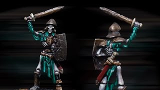 How to paint Kings of War Skeleton by Lester Bursley