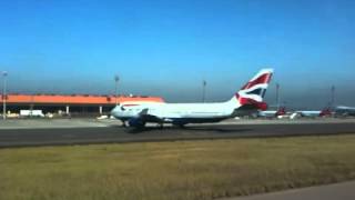 British B747-400 taxi at Viracopos