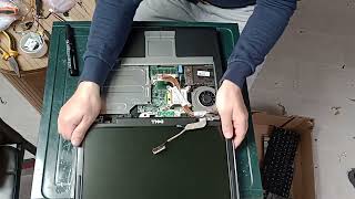 Dell Latitude D520 - disassembly replace - LCD screen motherboard keyboard palmrest bottom case.