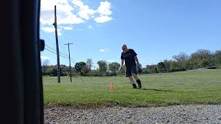 One Handed Farmers Carry With 30 LB Kettlebell Wearing 5 LB Ankle Weights 40 LBS 2.5 Miles No Rest.