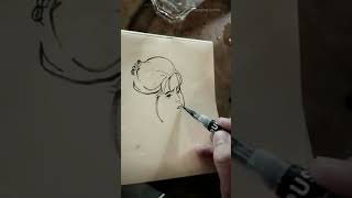 My Sketchbook Tour collection | DRAW & RAIN drawing a Girl Portrait