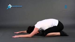 Lumbar Spine Prayer Stretch - back2normal