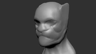 Black Panther Zbrush quick sculpt timelapse