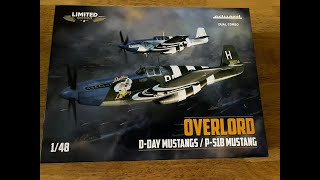 BRAND NEW TOOL!!!!  Eduard 1/48 P-51B Mustang OVERLORD Dual Kit