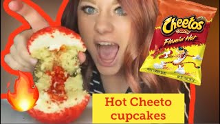 FLAMING HOT CHEETO CUPCAKES | SPRINKLES CUPCAKES