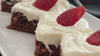 Chocolate Strawberry Squares