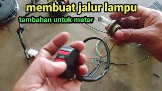 cara membuat jalur lampu depan dengan menggunakan aki atau kiprok