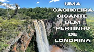 Uma cachoeira gigante bem pertinho de Londrina #saltoapucaraninha #dji #djimini2