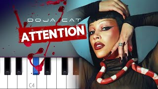 Doja Cat - Attention | Piano Tutorial