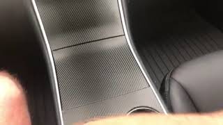 Tesla Model 3 Console Wrap - Carbon Fiber