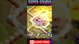 TH16 SUPER ARCHER WIZ+BLIMP+FIRE BALL #shorts