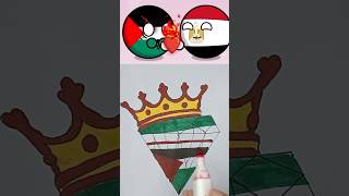 Palestine 🇵🇸 vs Israel🇮🇱#shortsfeed#drawing#countryballs#iranisraelwar#palestine#diemond