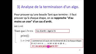 [ALGO1] Chap. 3 Analyse d'algorithmes  - Part. 3 : Preuve de terminaison