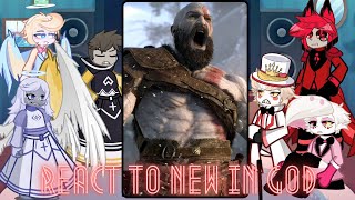 Hazbin Hotel Angels react to god of war kratos | Lucifer | Charlie | Gacha life 2