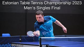 Men's Singles Final – Estonian Table Tennis Championship