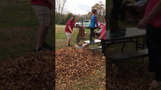 Ava’s 8th Birthday/ jumping in leaves 11-5-17