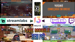 MIUI 13 e Streamlabs no Poco X3 PRO - Desenpenho em Lives (SEM PC!)