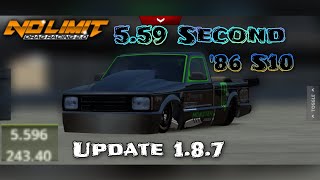 No Limit Drag Racing 2.0: '86 Chevy S10 5.59 Second Tune (Update 1.8.7)