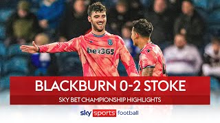 Stoke earn FIRST away win since August | Blackburn 0-2 Stoke | EFL Highlights