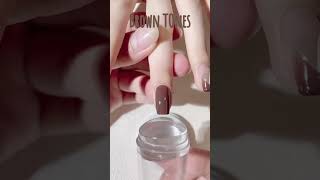 Brown tones nails ideas #nailart #beautiful #shorts